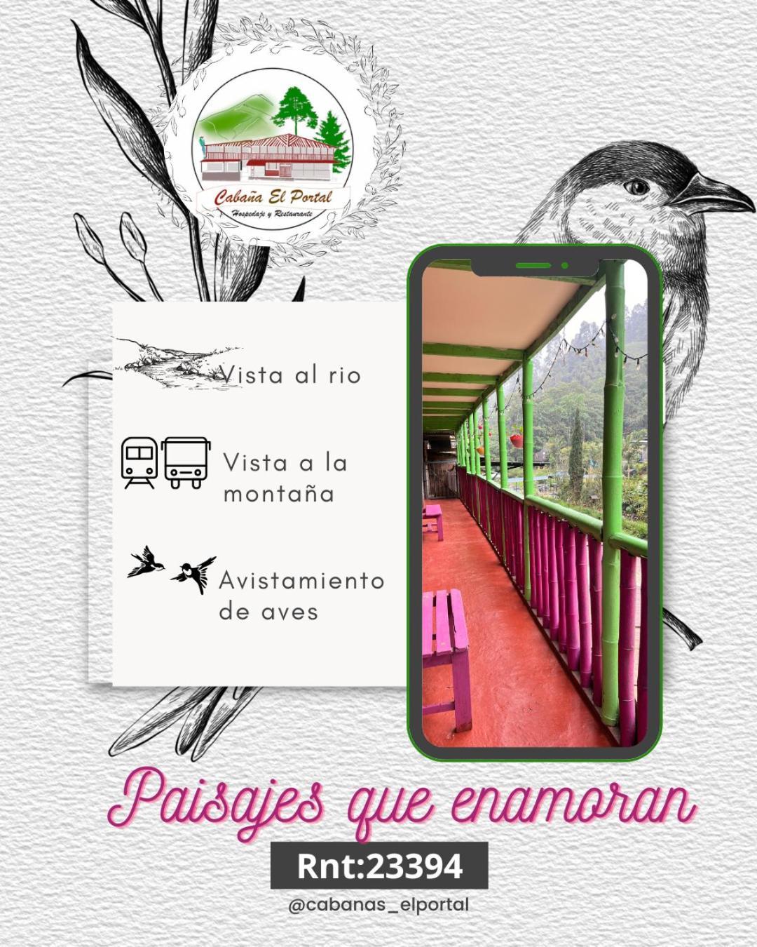 Cabanas El Portal Santa Rosa de Cabal Eksteriør bilde